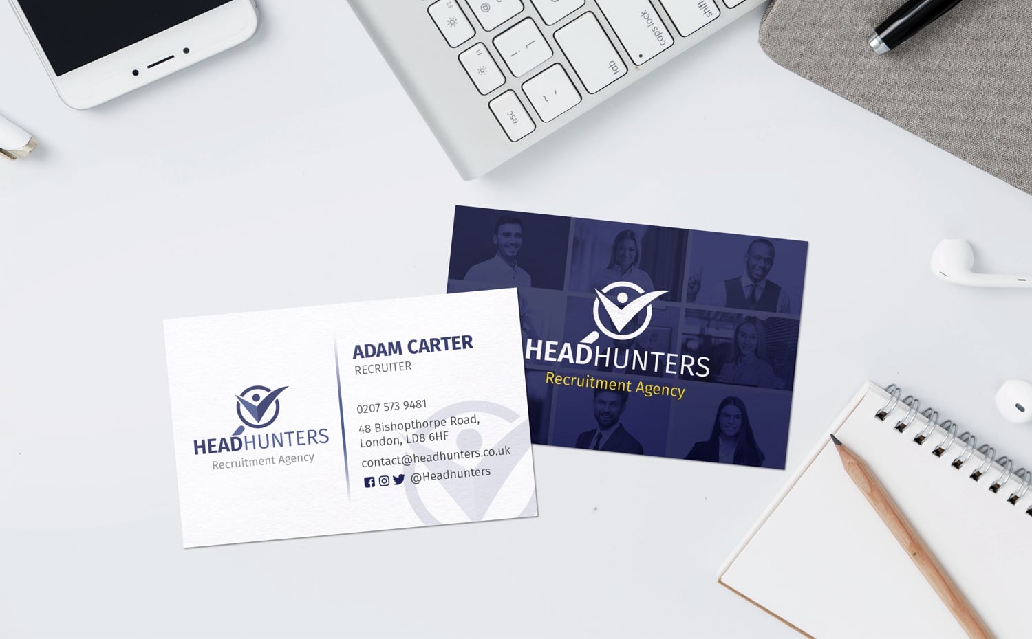 Image of printed business card