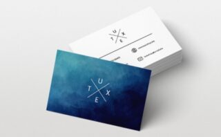 laminated business cards